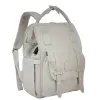 This white backpack is simple, versatile, lightweight and has a large capacity for student commuting and travel Item Picture